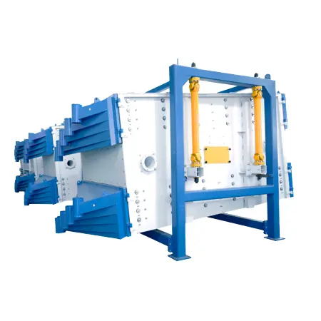 Minerals Separator Carbon Steel 15 Ton Sand Screening Machine Square Swinging Vibrating Screen