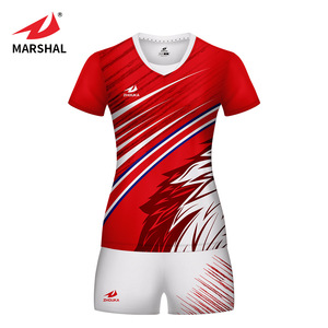 Sublimation printing professional custom red volleyball jersey - Product Image 2