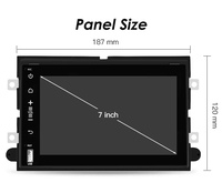 Autoradio 7 pouces, stéréo, Carplay, Android Auto, GPS, FM, RDS, WiFi, lecteur Android pour Ford F150 2004-2008, F250 F350 2006-2016
