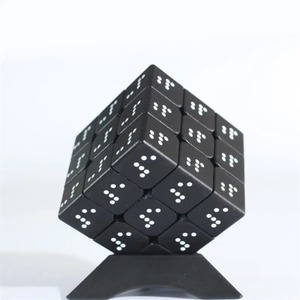 Cubo <span class=keywords><strong>3D</strong></span> con Relieve de Braille XR, Mini Cubo 3x3, <span class=keywords><strong>un</strong></span> Rompecabezas Personalizado con Diseño en Relieve, Rompecabezas Educativo para Adolescentes y Adultos - Product Image 1