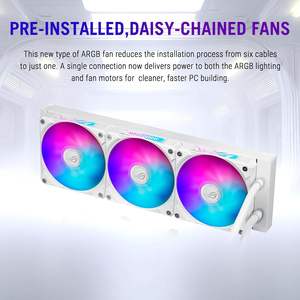 Ventilador Rog Ryujo IV 360 ARGB Blanco con Pantalla AMOLED Curva de 6.67 Pulgadas, Rodamiento Fluido, Disipador de Calor de Cobre y Aluminio para Refrigeración de Juegos - Product Image 5