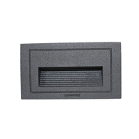 Extérieur étanche encastré blanc chaud 3w 220v 240v boîtier en aluminium LED applique murale pour escalier