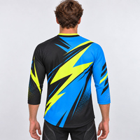 Maillot de cyclisme personnalisé pour homme, équipe BMX, logo personnalisé, manches 3/4, VTT, descente, cyclisme en montagne