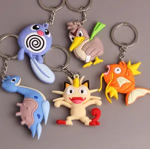 ホットセール漫画アニメシリーズ3DカワイイドールゴーストスレイヤーハリーポッターハローキティポケモンNarutos Disneys Pvcキーホルダー