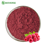 Bioverse Venta al por Mayor de Polvo de Frambuesa Natural Rojo Liofilizado
