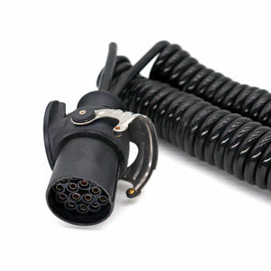 Adaptador de <span class=keywords><strong>remolque</strong></span> de 15 pines <span class=keywords><strong>Cable</strong></span> espiral eléctrico 15 pines a 2x7 pines <span class=keywords><strong>Cable</strong></span> de bobina 24V para vehículo de <span class=keywords><strong>remolque</strong></span> de camión - Product Image 3