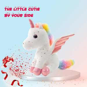 Lindo Peluche de Unicornio para Niñas, Regalo de Cumpleaños Suave para Bebés, Hermoso Animal de Peluche Cosido - Product Image 2