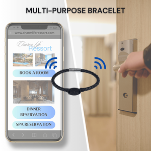 NFC Armband Kokosnussschale Lederkette Metallschnalle Verstellbares Band Charakter Ohne App 13,56 MHz RFID-Armband Zutrittskontrolle - Product Image 4