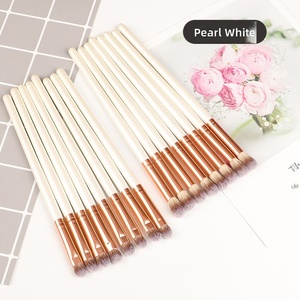 Blending Eyeshadow Brush Soft Synthetic Fiber Wooden Handle Multi Function <b>Eye</b> Makeup Tool - Product Image 4