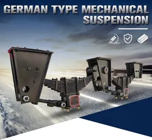 Ressort à lames haute résistance BaiYu utilisé Suspension mécanique de type allemand pour accessoires de remorque de camion