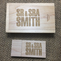 Cassette lumineuse Usb en bois, avec boîte de Photo, idéal pour cadeau de mariage