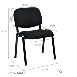 Chaise de formation avec tablette intégrée, chaise de salle de réunion avec accoudoirs réglables pour sièges de conférence - Product Image 1