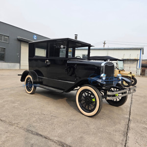 Bus électrique de tourisme classique vintage de <span class=keywords><strong>bonne</strong></span> qualité, voiture d'époque noire avec portes, mini-voiture classique à prix avantageux à vendre - Product Image 4