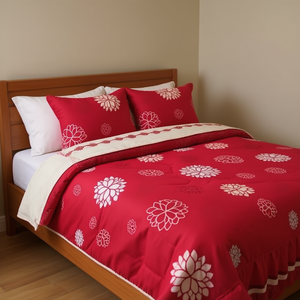 Edredón Doble Catalina con 2 Almohadas, Diseño Floral, Estilo Tradicional, Ropa de Cama para Toda Temporada - Product Image 2