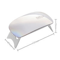 Offre Spéciale Mini 6W Floding ongles lampe UV sèche Portable câble USB Rechargeable soleil UV Led lampe à ongles pour Gel vernis durcissement