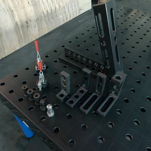 Mobile Werkbank aus Stahl für die Blechbearbeitung, Universeller Arbeitstisch, Sägetisch, Hochbelastbarer Schweißtisch, Lötstationen - Product Image 6