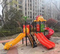 MT-BRX040 Équipement de jeux pour enfants personnalisé, aire de jeux extérieure commerciale avec toboggan pour jardin