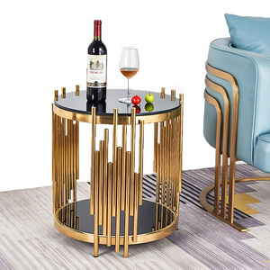 Meuble de rangement de luxe en <span class=keywords><strong>verre</strong></span>, étagère de rangement moderne, <span class=keywords><strong>table</strong></span> de rangement latérale personnalisée, mobilier de chambre, décoration intérieure - Product Image 3