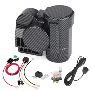 Kit de klaxon de moto 12V en fibre de carbone, type escargot, pour motos, voitures, bateaux, montage avant, amélioration et rétrofit - Product Image 4