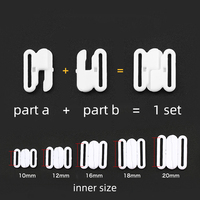 Accessoires de lingerie : Fermeture à boucle centrale pour soutien-gorge, attaches frontales en plastique durable pour maillots de bain et bikinis