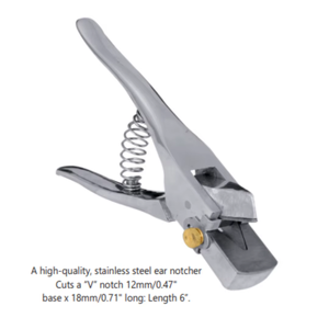 Premium Manual Flower Cut Ear Notcher Plier Horse Ear <b>Tag</b> Marking Tool Stainless Steel Animal Ear Punch CE Certified INSTRUMENTS - Product Image 6