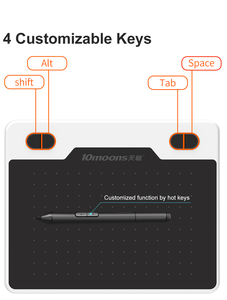 Tavoletta Grafica 10moons T503 con 6 Livelli di Pressione e Stilo, Tavoletta Digitale Professionale per Scrittura e Disegno - Product Image 6