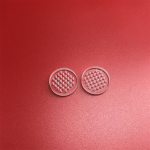 Disque en verre de <span class=keywords><strong>quartz</strong></span> de silice transparent résistant à la chaleur avec perçage au laser - Product Image 2