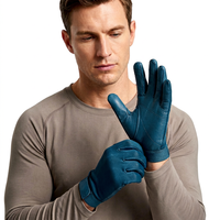 Gants de moto en cuir d'hiver au design haut de gamme, à doigts entiers, compatibles écran tactile, imperméables, respirants, auto-chauffants, unisexes pour le ski