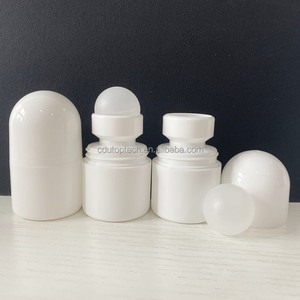 30ml 50ml 60ml 2oz Empty Refillable White Plastic Essential Oil Perfumes Roll on Bottle for <strong>Deodorant</strong> Container With Roller Ball - Product Image 6