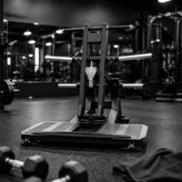 Machine à Squat à Courroie Commerciale, Couleurs au Choix, Plateforme Plate, Équipement d'Entraînement Musculaire Pondéré pour Usage en Salle de Sport