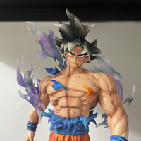 Figurine PVC Dragon Ball Z Ultra Instinct Son Goku 42CM avec deux têtes, modèle de statue, jouet, poupée, figurine, ornement, décoration d'intérieur