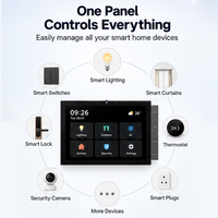 2026 TUYATTL Panneau de contrôle intelligent Tuya 10 pouces pour hôtel et maison, design rabattable, IPS, Android, WiFi, passerelle Zigbee, carte mémoire intégrée, Alexa intégrée