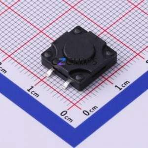 TS-1010DGS-BR04526 Tactile Switch SMD-4P,12x12mm Switch Single Pole Single Throw Round Button 2.6N Vertical Mount - Product Image 1