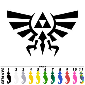 Autocollant Zelda Triforce d'Hyrule pour pare-chocs de voiture, fenêtre, ordinateur portable, vinyle, décoration, cadeau, autocollants découpés, fenêtre en verre - Product Image 4