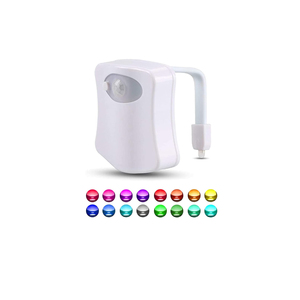 16 Color Motion <strong>Sensor</strong> Activated LED Bowl Night <strong>Light</strong> <strong>Toilet</strong> Seat <strong>Light</strong> Bathroom Accessory for Holiday Favor - Product Image 2