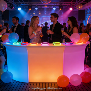 Barra Iluminada LED Portátil con Control Remoto, Cambio de <span class=keywords><strong>Colores</strong></span> RGB, para Eventos al Aire Libre, Fiestas, Clubes, Muebles LED, Barra de Playa - Product Image 1