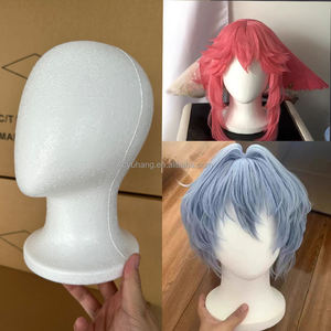 Un nuevo diseño <span class=keywords><strong>sin</strong></span> <span class=keywords><strong>cara</strong></span>, cabeza de Maniquí de espuma de poliestireno, práctica, maquillaje de belleza para el cabello, moldes para colorear DIY - Product Image 3