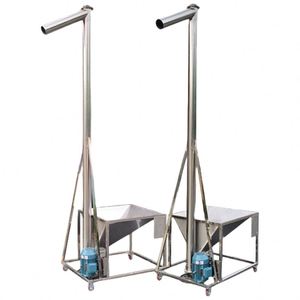 Transportador de Gránulos en Espiral de Acero Inoxidable Vertical para Polvo de Arroz, Polvo Plástico, Alimentos, Condimentos, Forraje y Harina - Product Image 2