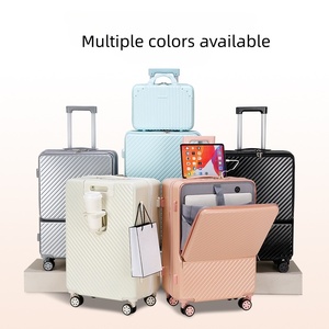 <span class=keywords><strong>Valise</strong></span> à ouverture frontale multifonctionnelle en vente flash - 20/24 pouces, avec serrure TSA et roulettes silencieuses - Product Image 2