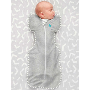 Saco de dormir gris para bebé con mangas desmontables para recién nacido, manta antiespantamiento, ropa de dormir para niños - Product Image 3