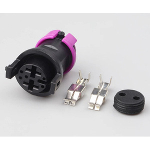 Waterproof Fog <b>Light</b> Connector For Toyota Mazda Rx7 813972926 813972923 Purple Plastic Ip20 Male Female T Connector - Product Image 1