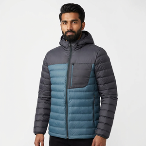 Men's Plus Size Winter <b>Jacket</b> <b>Waterproof</b> <b>Warm</b> Puffer <b>Jacket</b> Bubble Effect Fleece Stand Zipper Closure Street <b>jacket</b> for men - Product Image 1