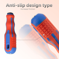 Stylo testeur de tension avec poignée PP TPR rouge et bleue, tournevis de test pour la maintenance des circuits, modèle 8075, stylo testeur double tête 40Cr