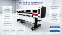 Imprimante UV 1,8 m à 4 têtes XP600 I3200-U1 avec carte Hoson et double rail de guidage pour impression de bannières et signalétique en rouleau