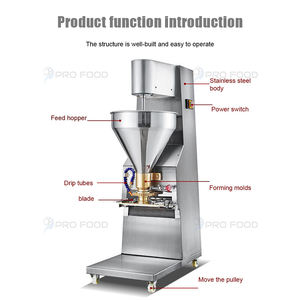 Máquina Formadora de Albóndigas de Alta Velocidad, Máquina para Hacer Albóndigas para Tiendas de Comida, Máquina Rellenadora de Albóndigas de Buen Rendimiento - Product Image 3