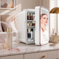 Mini-réfrigérateur compact portable en plastique, ultra-silencieux, économe en énergie, capacité de 6 L, pour voiture, maison, hôtel, prise en charge de la langue française