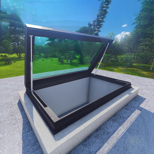 Tailles personnalisées <span class=keywords><strong>Grenier</strong></span> pour petits espaces Lucarne électrique Lumière du jour Ventilation <span class=keywords><strong>de</strong></span> l'air Fenêtre Conception peu encombrante Manche en verre pour greniers - Product Image 1