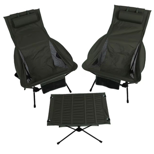 كرسي شاطئ/تخييم خفيف الوزن من الألومنيوم قابل للتعديل محمول قابل للطي بلون واحد تصميم عصري للبيع بالجملة للاستخدام الخارجي - Product Image 1