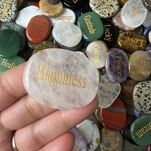 Chất lượng cao nhà máy giá bán buôn khắc cảm hứng phát hành áp lực từ Stones Thiền Pocket tự nhiên lo lắng đá - Product Image 3