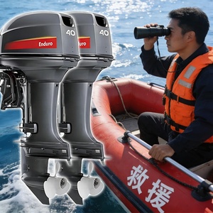 Nouveau moteur hors-bord YMH 40 CV 2 temps avec inclinaison et trim, alimenté à l'essence, 698 cm³, moteur marin professionnel - Product Image 3
